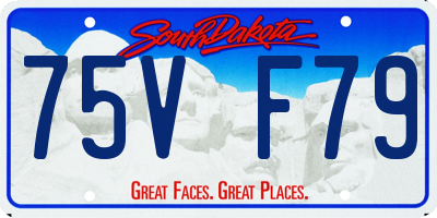 SD license plate 75VF79