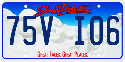 SD license plate 75VI06