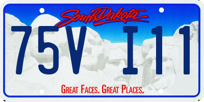 SD license plate 75VI11