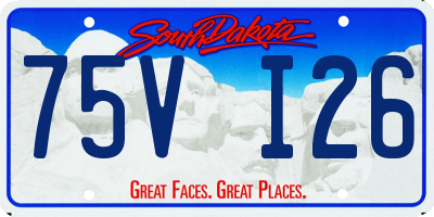 SD license plate 75VI26