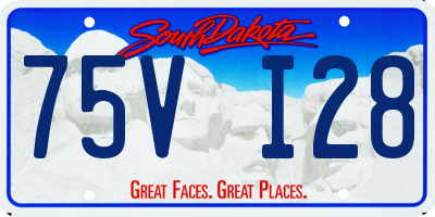 SD license plate 75VI28