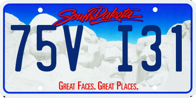 SD license plate 75VI31