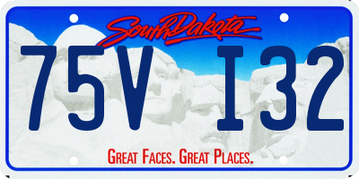 SD license plate 75VI32