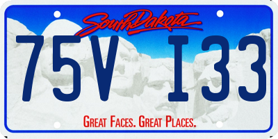 SD license plate 75VI33