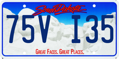 SD license plate 75VI35