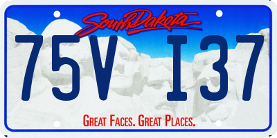 SD license plate 75VI37