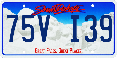 SD license plate 75VI39