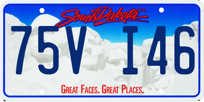 SD license plate 75VI46