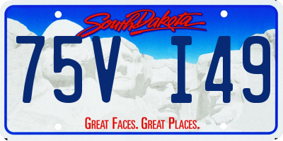 SD license plate 75VI49