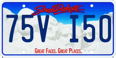 SD license plate 75VI50