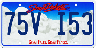 SD license plate 75VI53