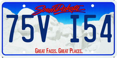 SD license plate 75VI54