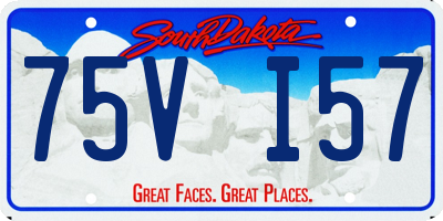 SD license plate 75VI57
