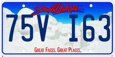 SD license plate 75VI63