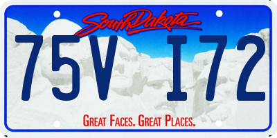 SD license plate 75VI72