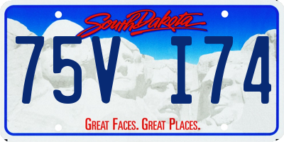 SD license plate 75VI74