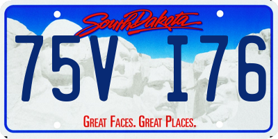 SD license plate 75VI76