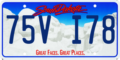 SD license plate 75VI78