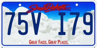 SD license plate 75VI79