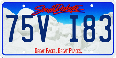 SD license plate 75VI83