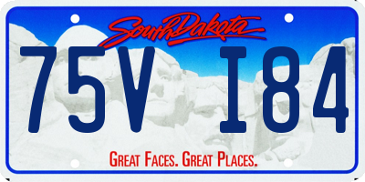 SD license plate 75VI84