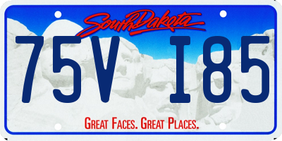 SD license plate 75VI85