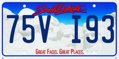 SD license plate 75VI93