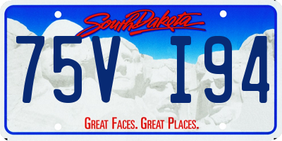 SD license plate 75VI94