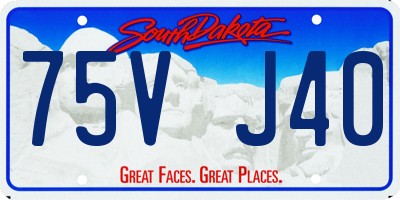 SD license plate 75VJ40