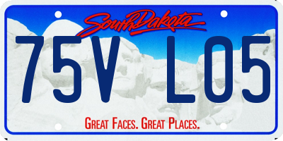 SD license plate 75VL05