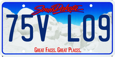 SD license plate 75VL09