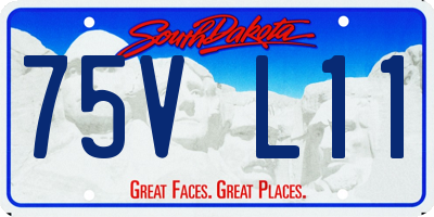 SD license plate 75VL11
