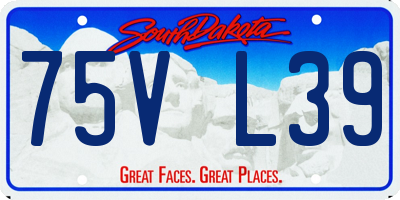SD license plate 75VL39