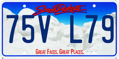 SD license plate 75VL79