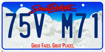 SD license plate 75VM71