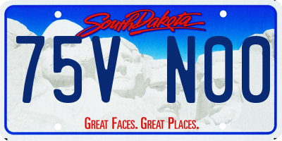 SD license plate 75VN00