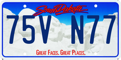 SD license plate 75VN77