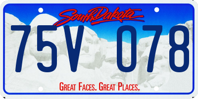 SD license plate 75VO78