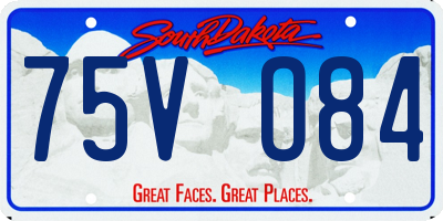 SD license plate 75VO84