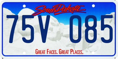 SD license plate 75VO85