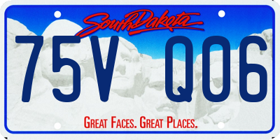 SD license plate 75VQ06