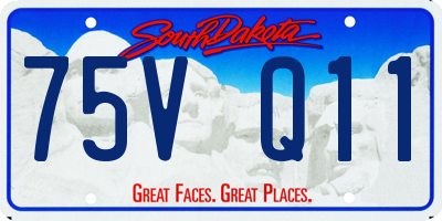 SD license plate 75VQ11