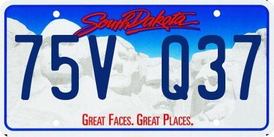 SD license plate 75VQ37