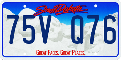SD license plate 75VQ76