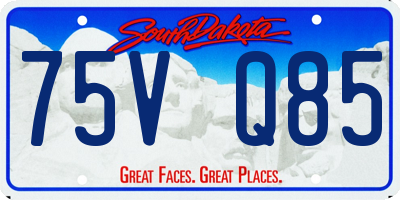 SD license plate 75VQ85
