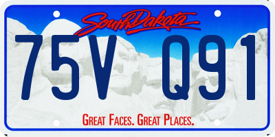 SD license plate 75VQ91