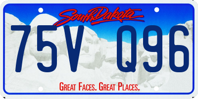 SD license plate 75VQ96