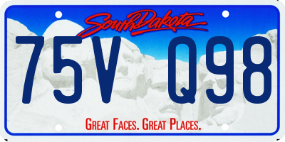 SD license plate 75VQ98