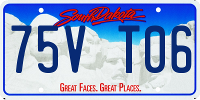 SD license plate 75VT06
