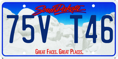 SD license plate 75VT46